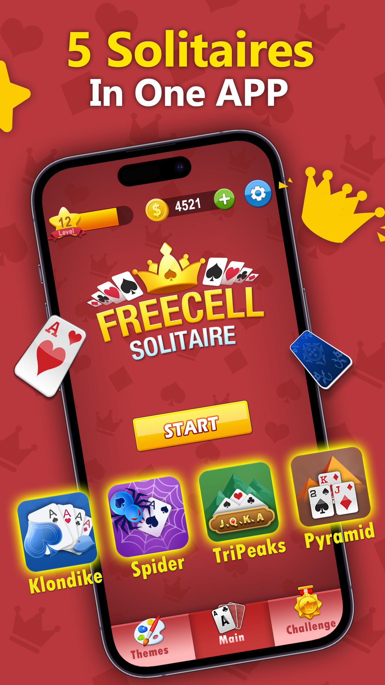 Freecell Solitaire Game Screenshot