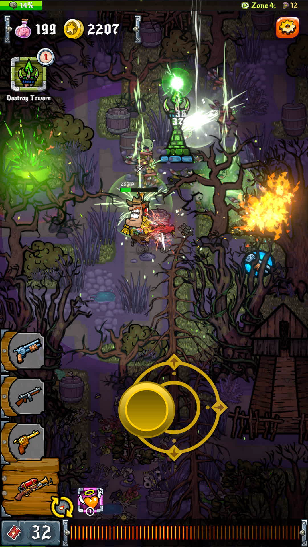 Screenshot 1 of တောရိုင်း Zombie အနောက် 1.2