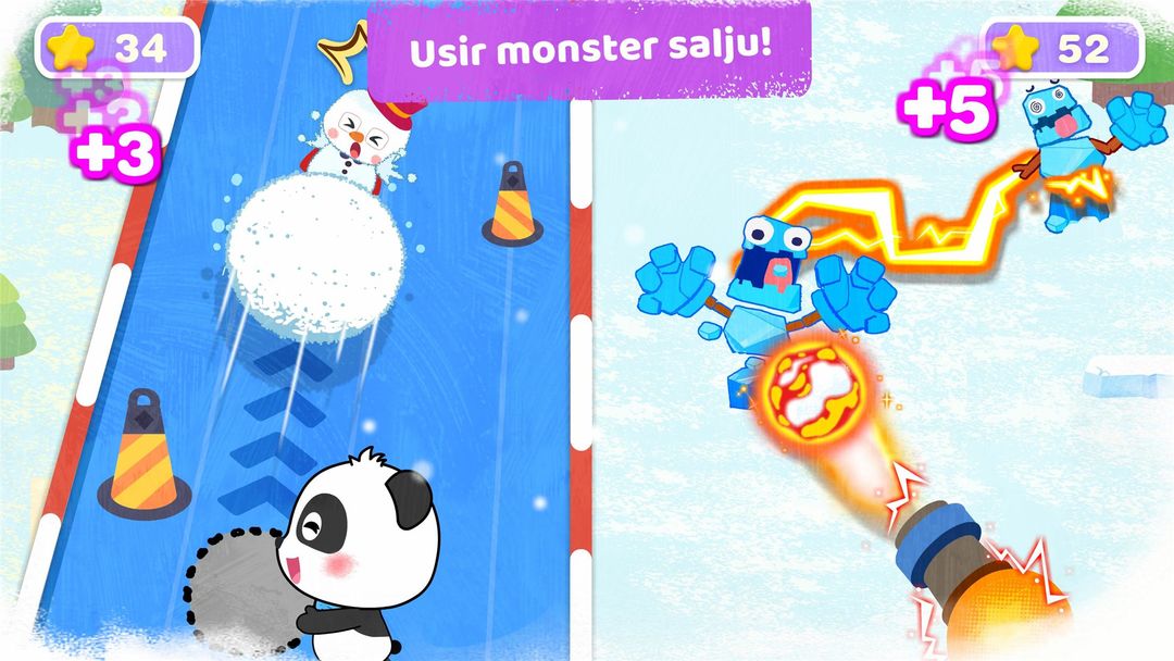 Negeri Ajaib Es dan Salju Panda Kecil screenshot game