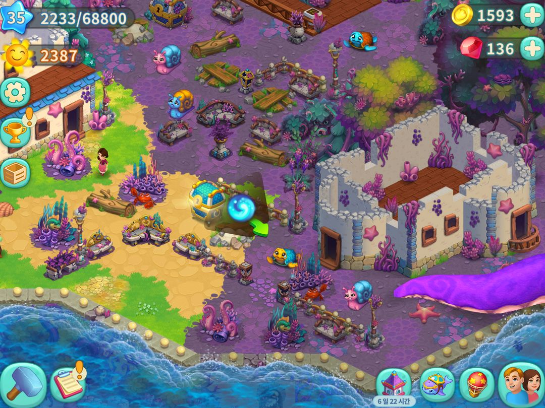 저주 풀린 마법의 섬 – 새로운 농장 게임 게임 스크린 샷