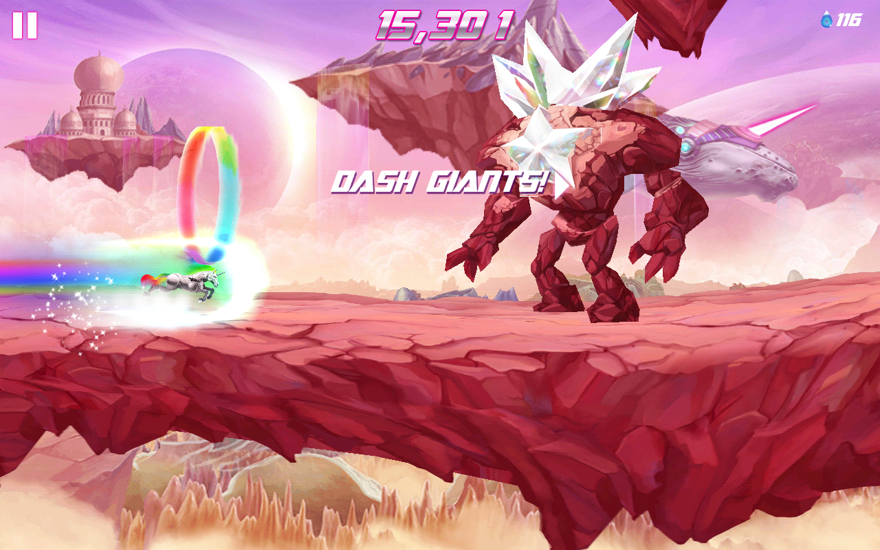 Robot Unicorn Attack 2 게임 스크린샷