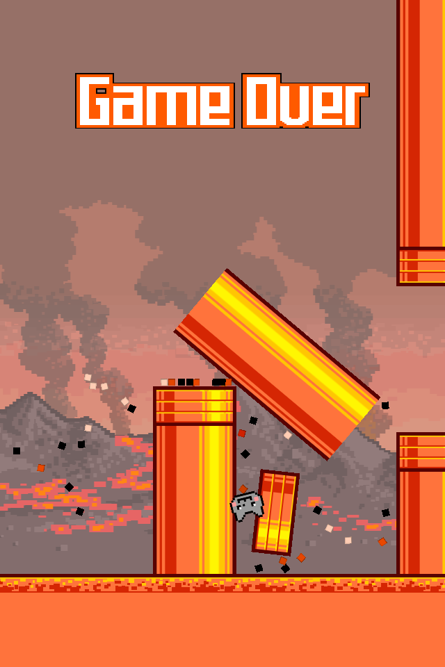 Flappy Nyan: flying cat wings 遊戲截圖