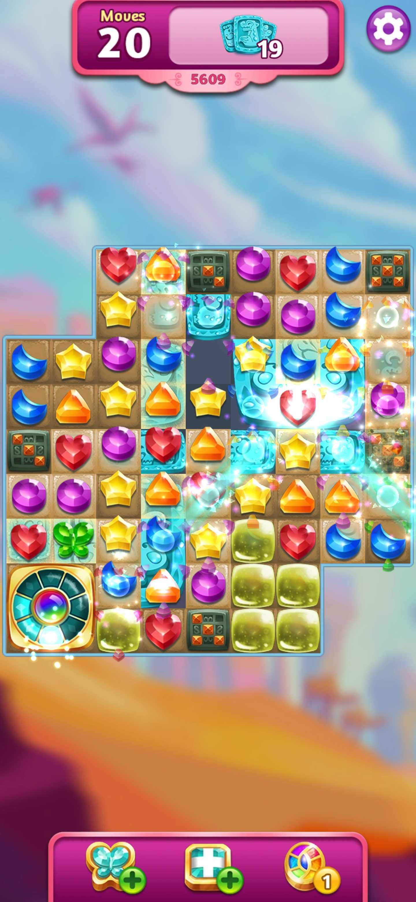 Genies & Gems - Match 3 Game Game Screenshot