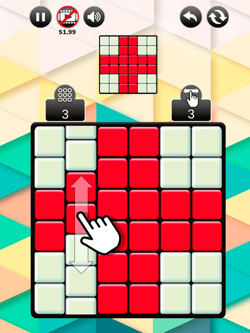 Screenshot of Sliding Tiles Puzzle