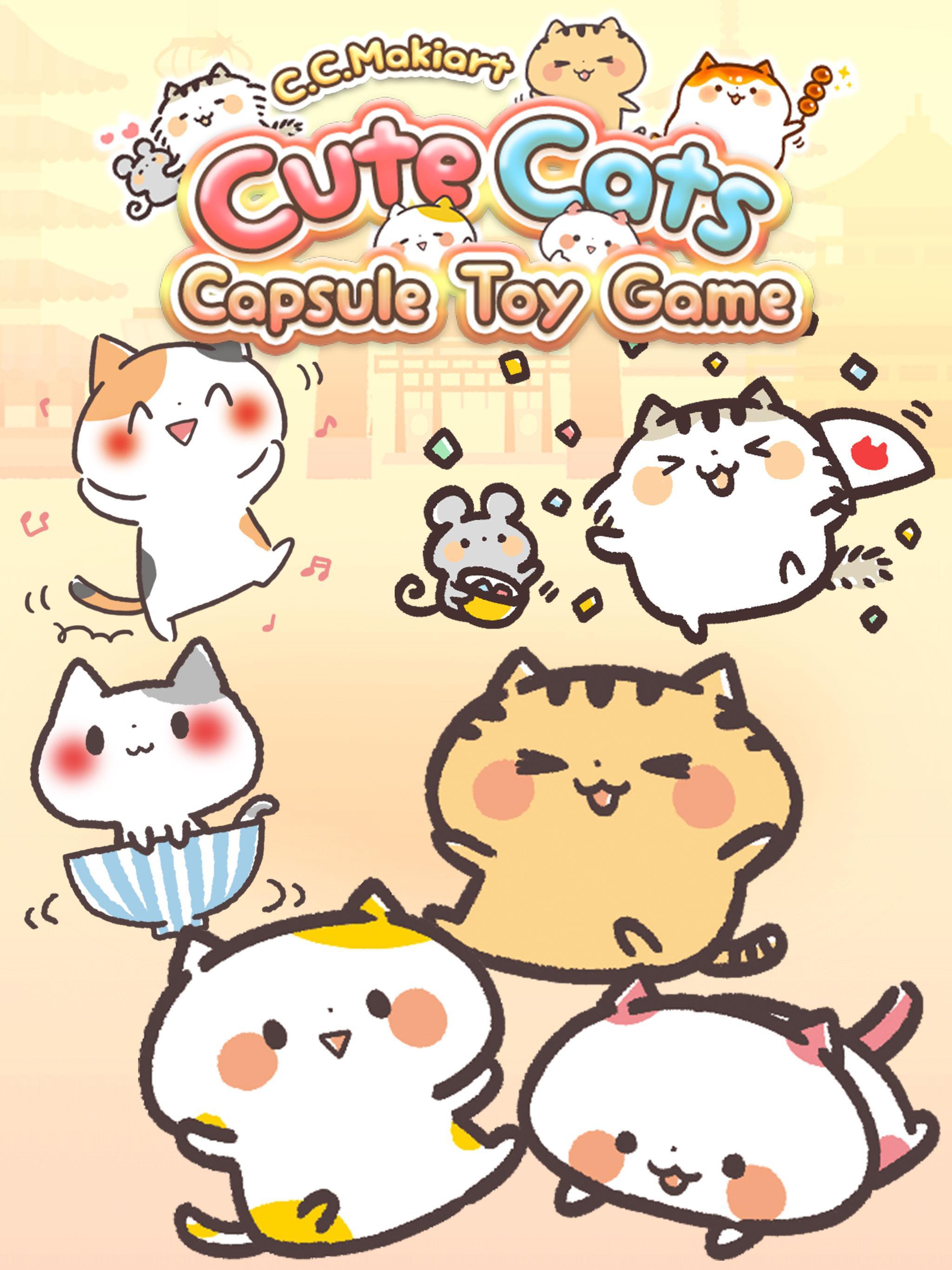 Cute Cats Capsule Toy Game C.C.Makiart Game Screenshot