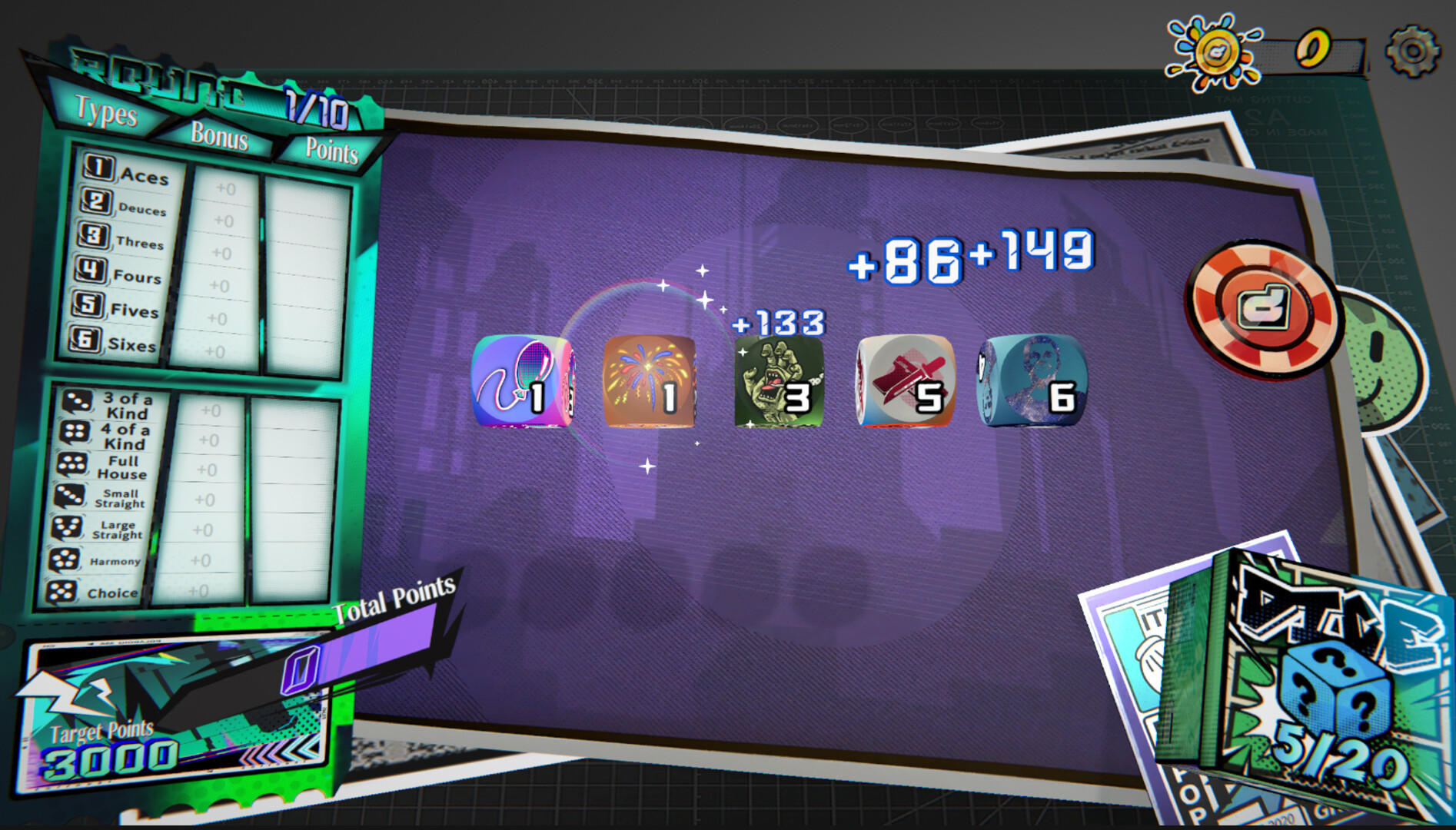 Dice Player One screenshot game