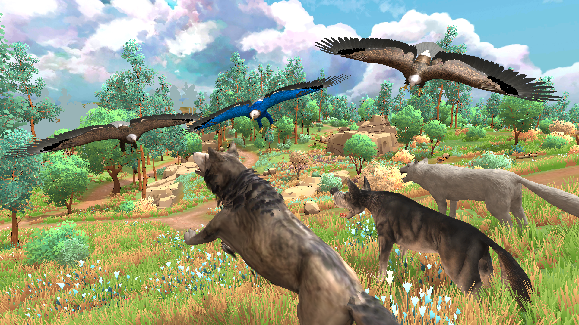 Screenshot of Hunter Wolf Wildlife Safari 3d