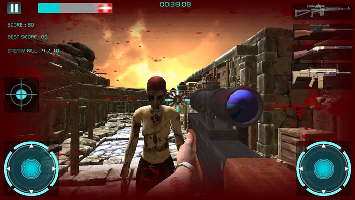 Zombie Sniper Strike 3D - Shoot And Kill The Living Dead Free Action Game 게임 스크린 샷