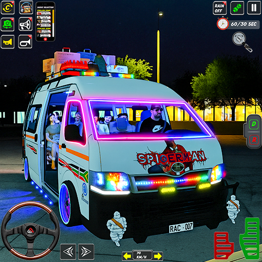 Van Simulator Offroad Game Game Screenshot