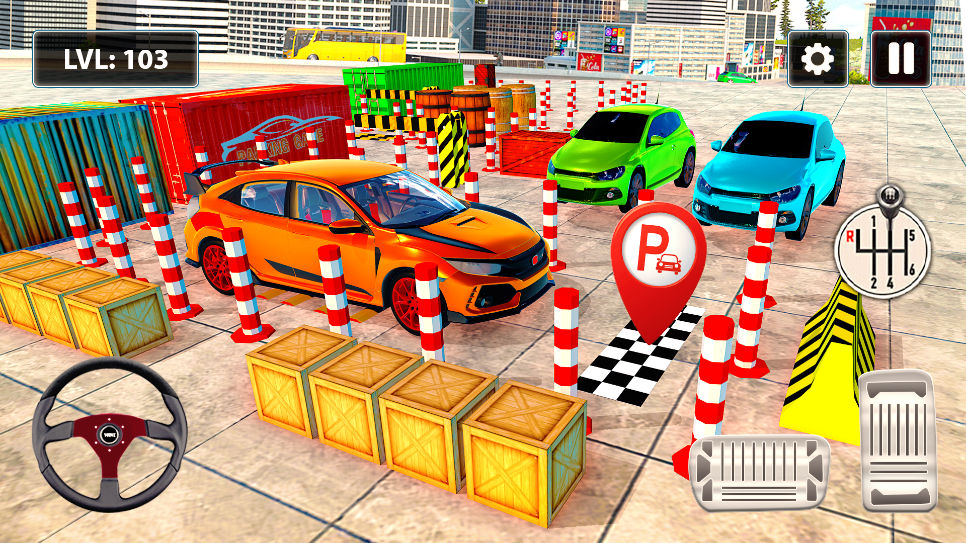 Cuplikan Layar Game WAWE Car Parking Master: 3D