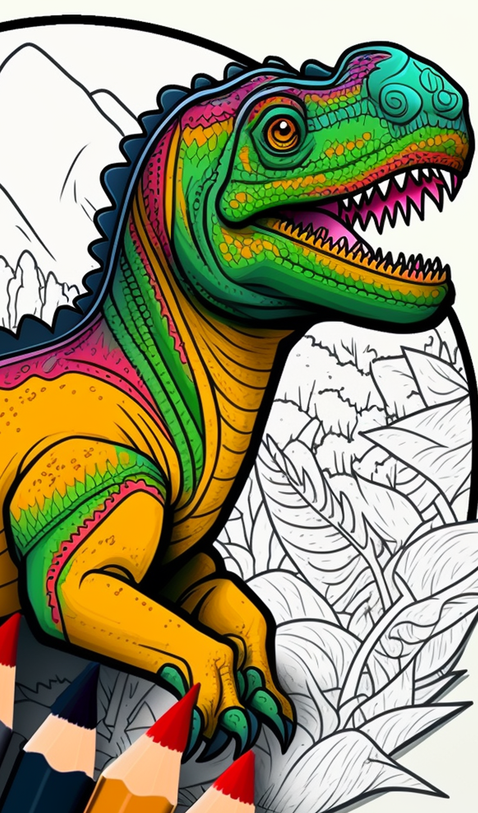 Buy Dinosaur Drawing and Coloring book for kids 4-8: Fun with Colours  Dotted/numbered/Maze and Markers Activity Book Online at desertcartINDIA