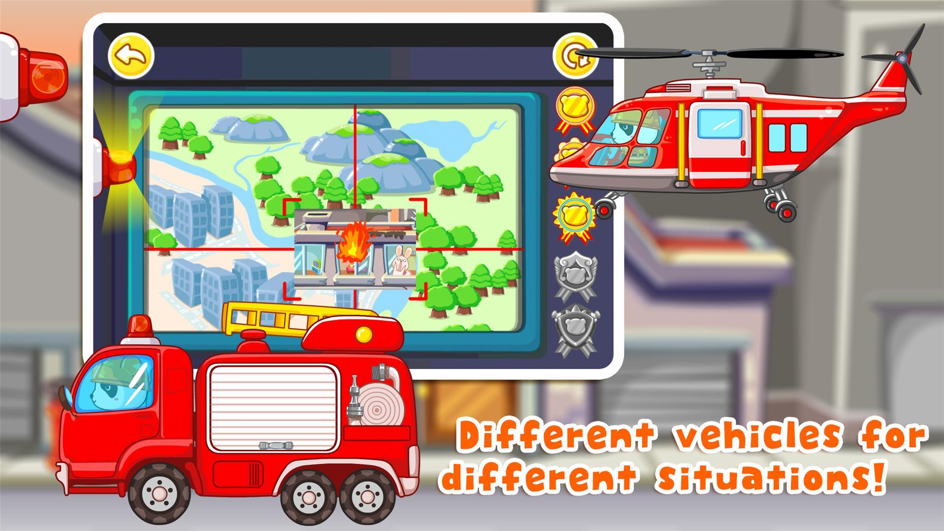 Little Panda Fireman Game Screenshot