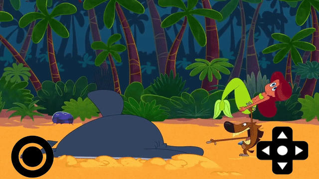 Captura de Tela do Jogo Zig and Sharko & marina run 2