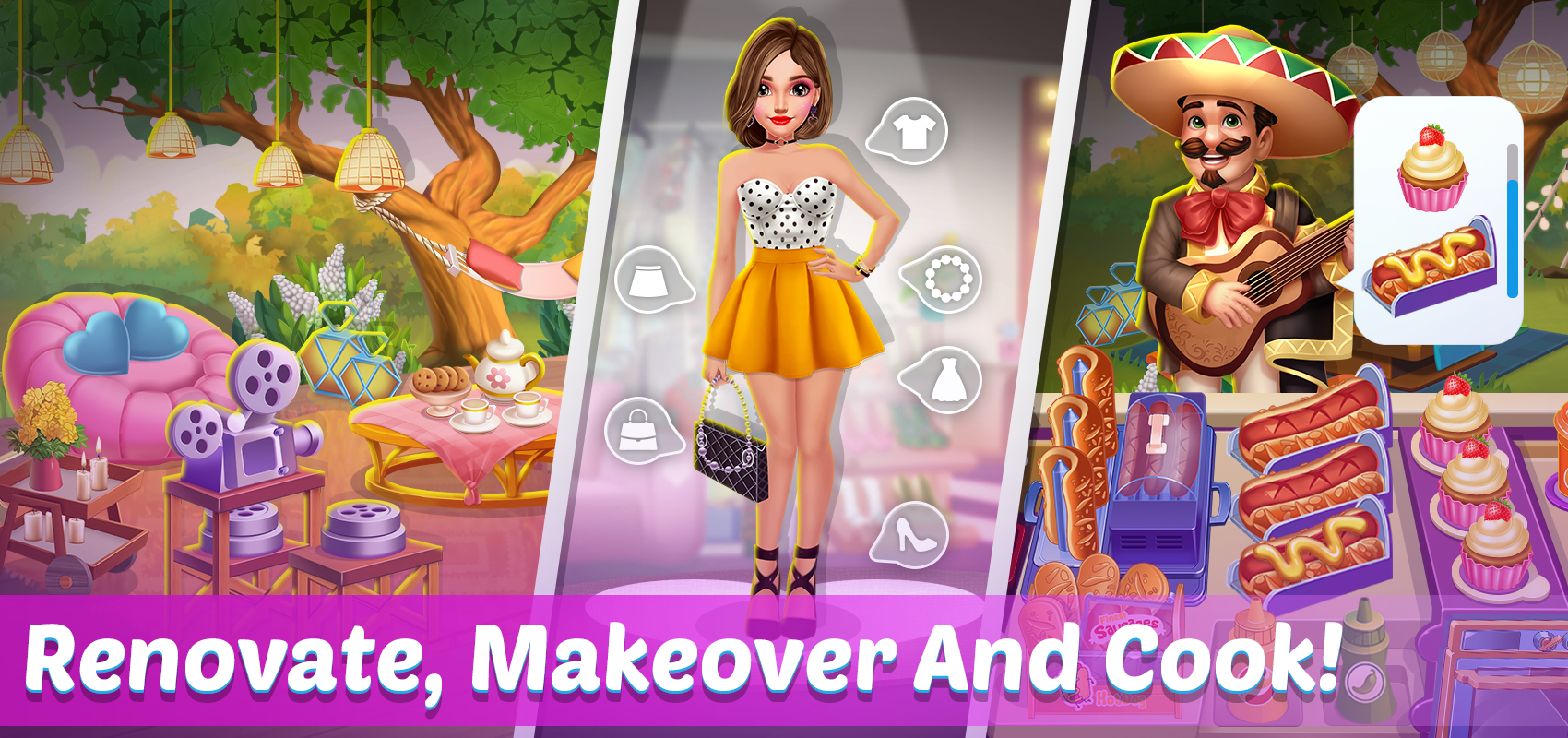 Screenshot of Makeover Madness: Cook & Style