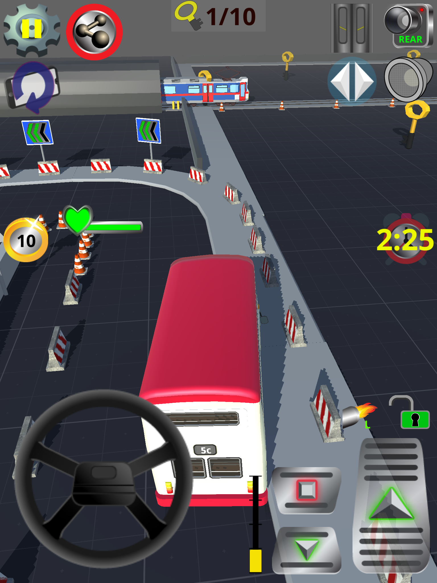 Vintage Bus Go Game Screenshot
