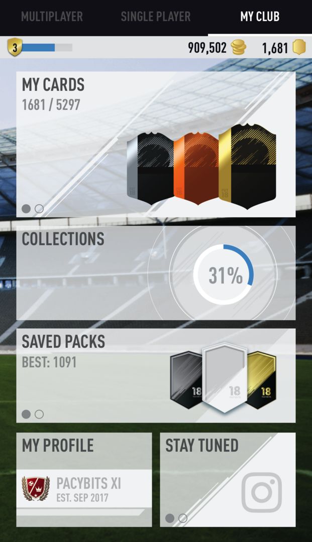 FUT 18 PACK OPENER by PacyBits screenshot game