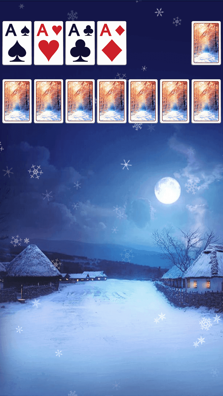 Solitaire Theme ❄️ ภาพหน้าจอเกม