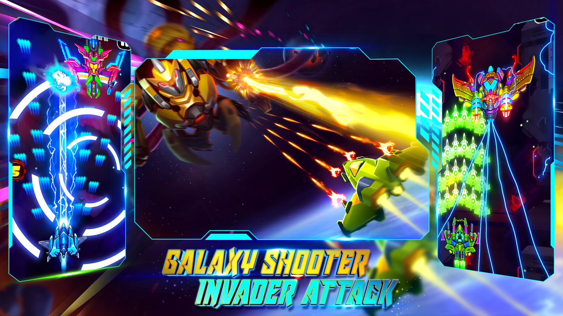 Galaxy Shooter- Invader Attack 遊戲截圖