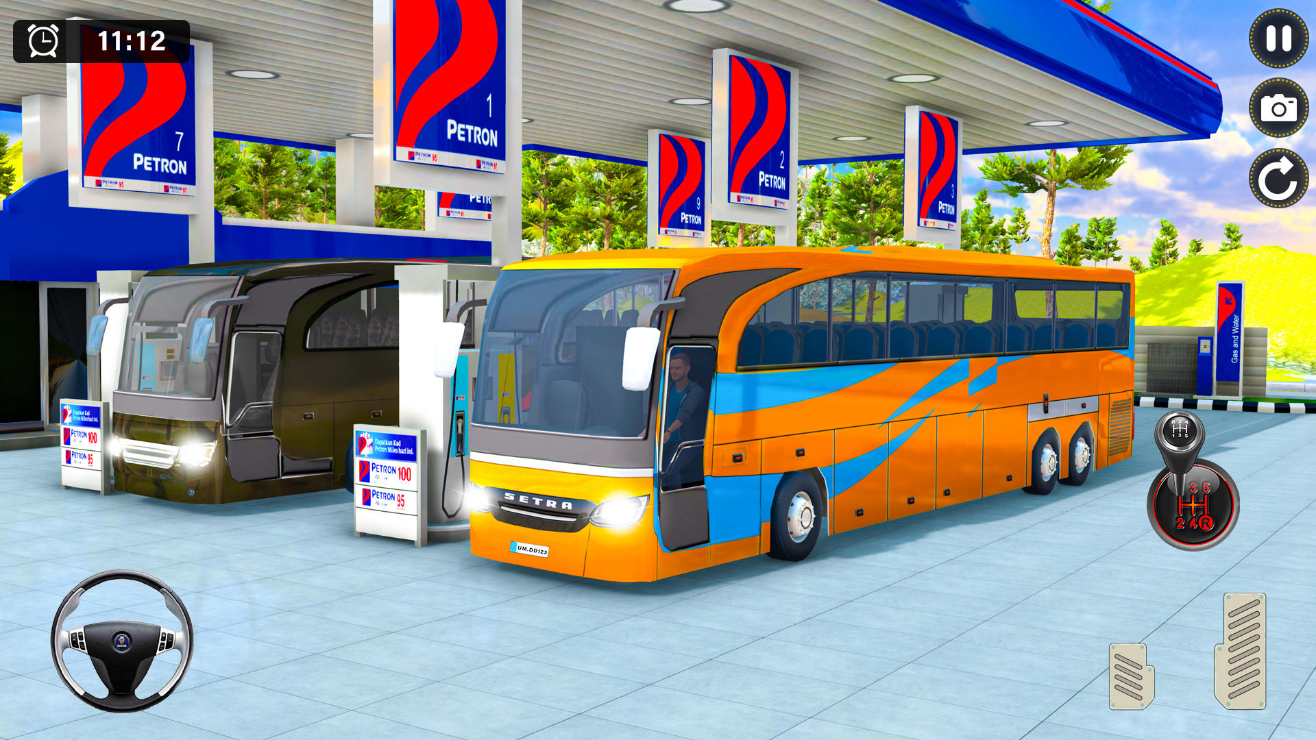 Скриншот игры Offroad Bus Driving Games 3D