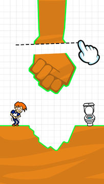 Slice Bridges: Rush To Toilet Game Screenshot