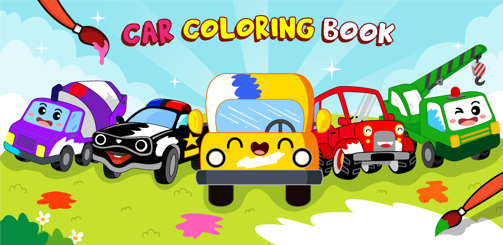 Banner of Cars Coloring Book Kids Game 4.6
