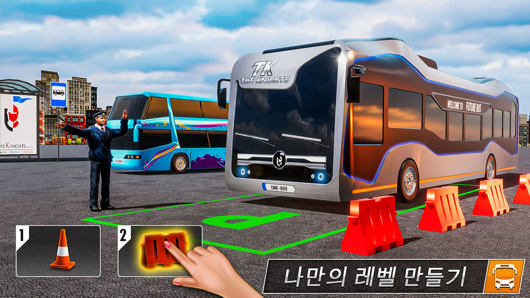 현대 버스 시뮬레이터 3D 주차 게임: 버스 게임 게임 스크린 샷