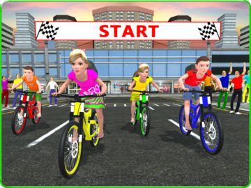 Kids School Time Bicycle Race Game Screenshot