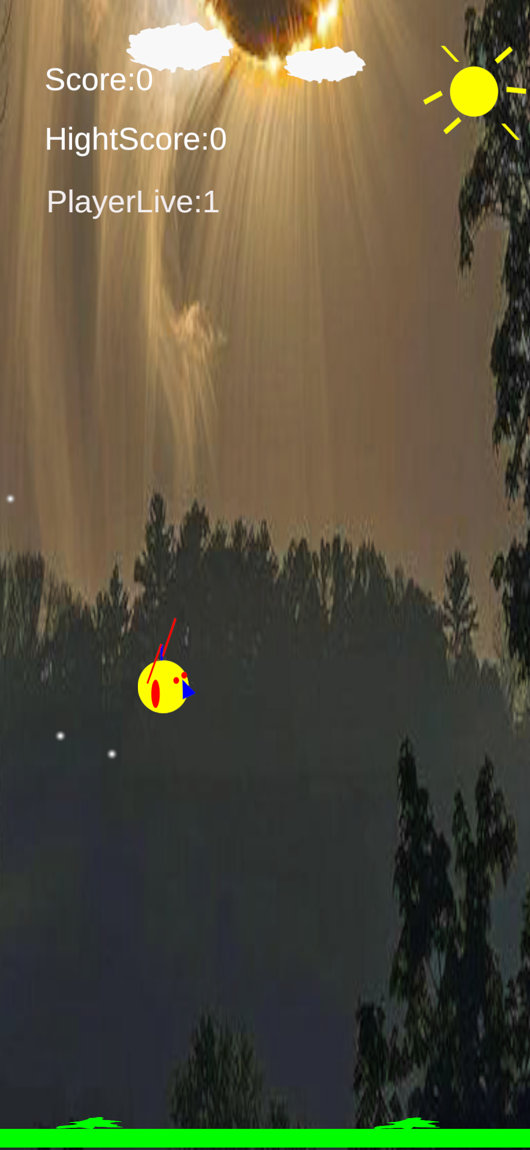 Fly overTree of a Bird Game Screenshot