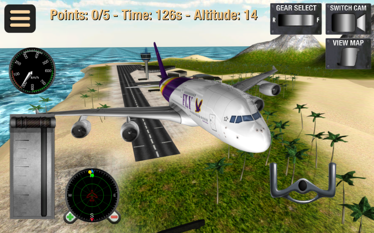 Flight Simulator: Fly Plane 3D Game Screenshot
