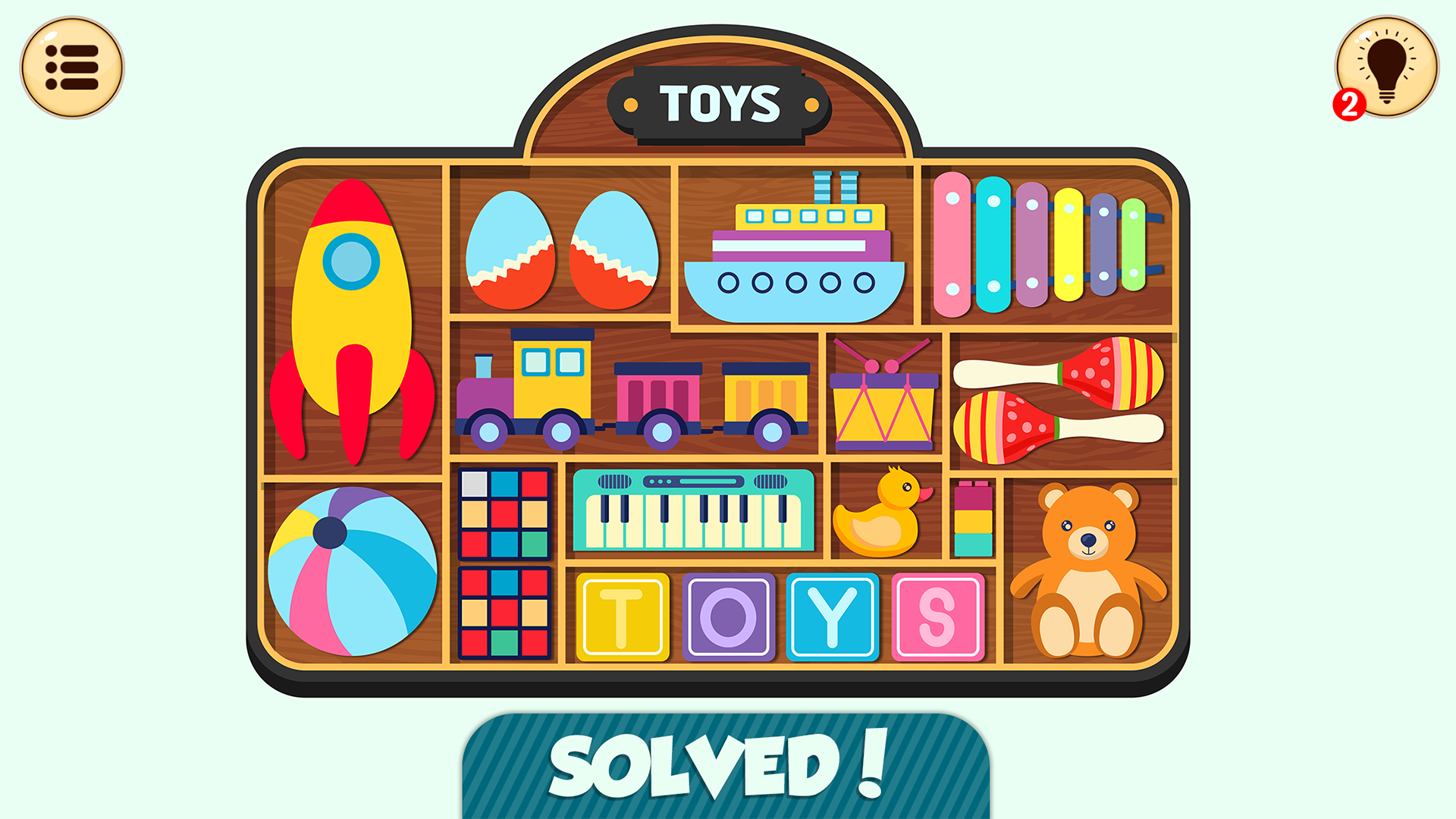 Organize Items: Satisbrain Game Screenshot