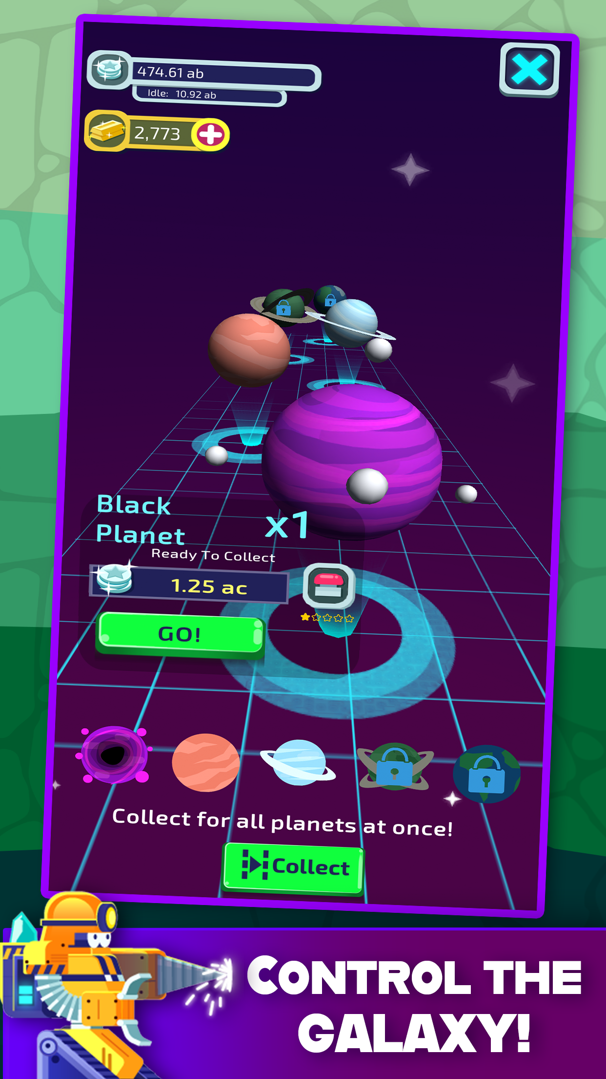 Milky Way Miner: Alien Worlds Game Screenshot