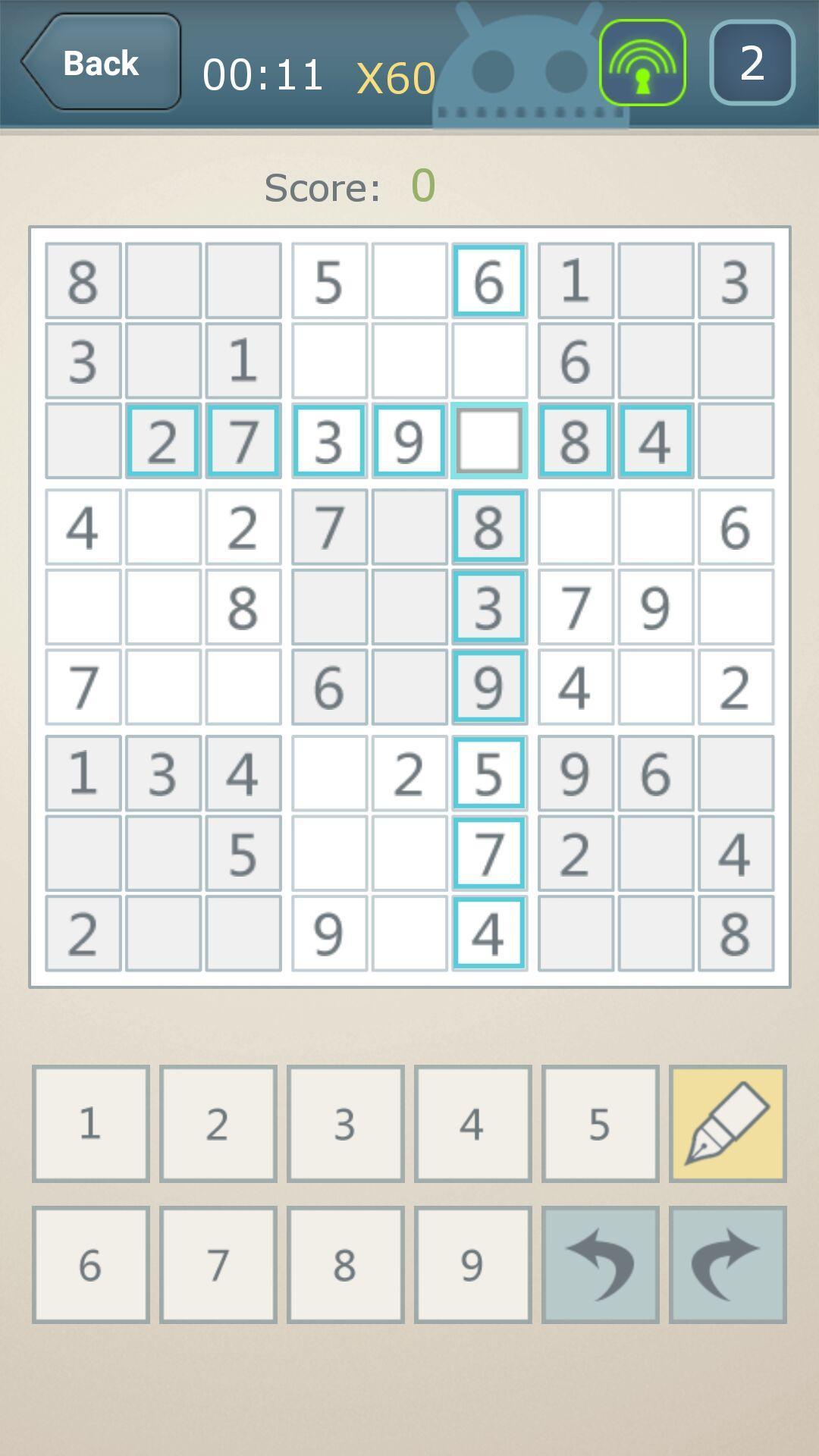 Popular Sudoku Plus Game Screenshot