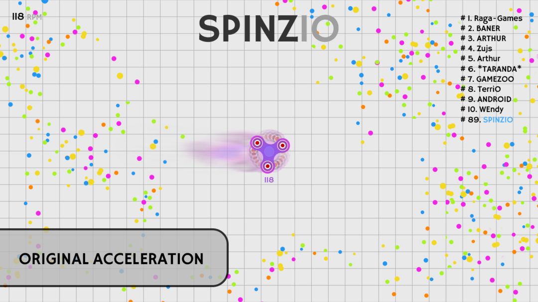 Spinz.io - Fidget Spinner io game screenshot game