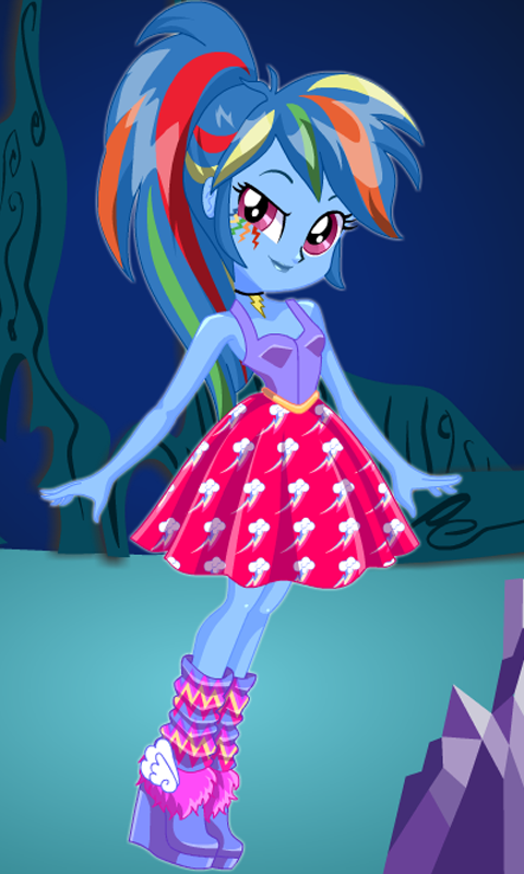 Dress up Rainbow Dash Game Screenshot