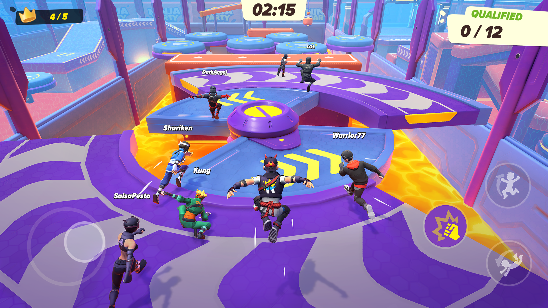 Ninja Party: Team Up & Brawl Game Screenshot
