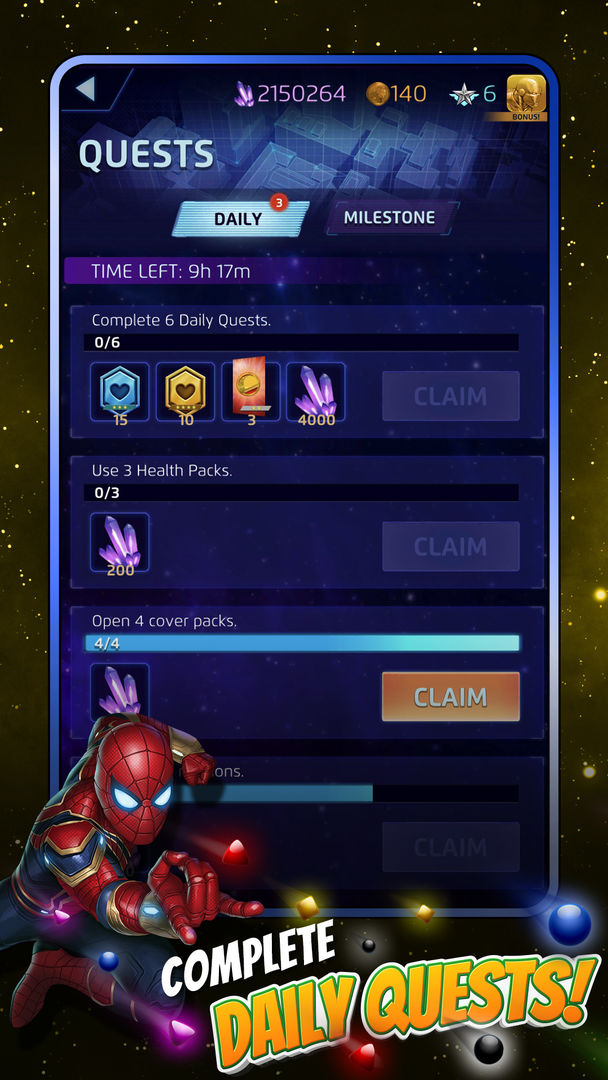 Screenshot of MARVEL Puzzle Quest: Hero RPG