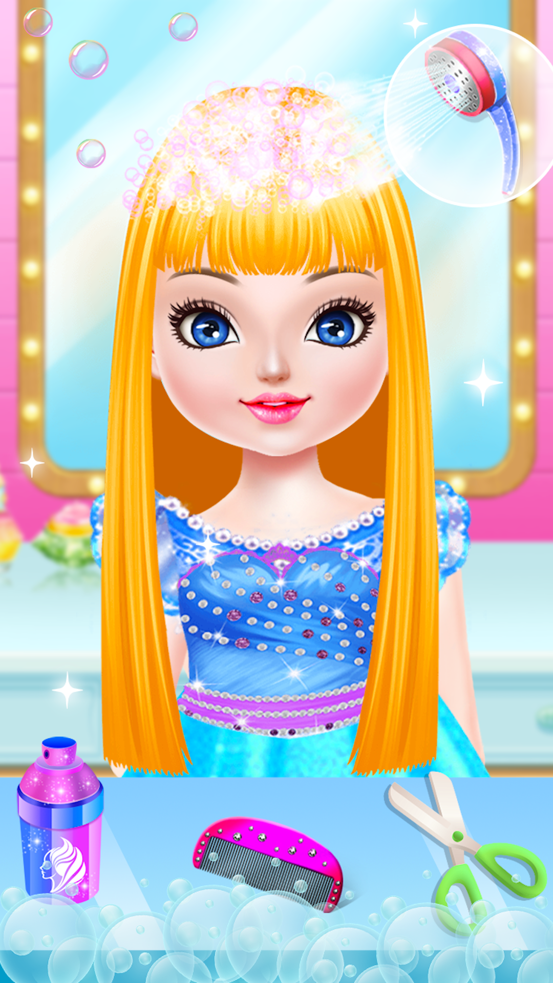 School kids Hair styles Makeup Game Screenshot
