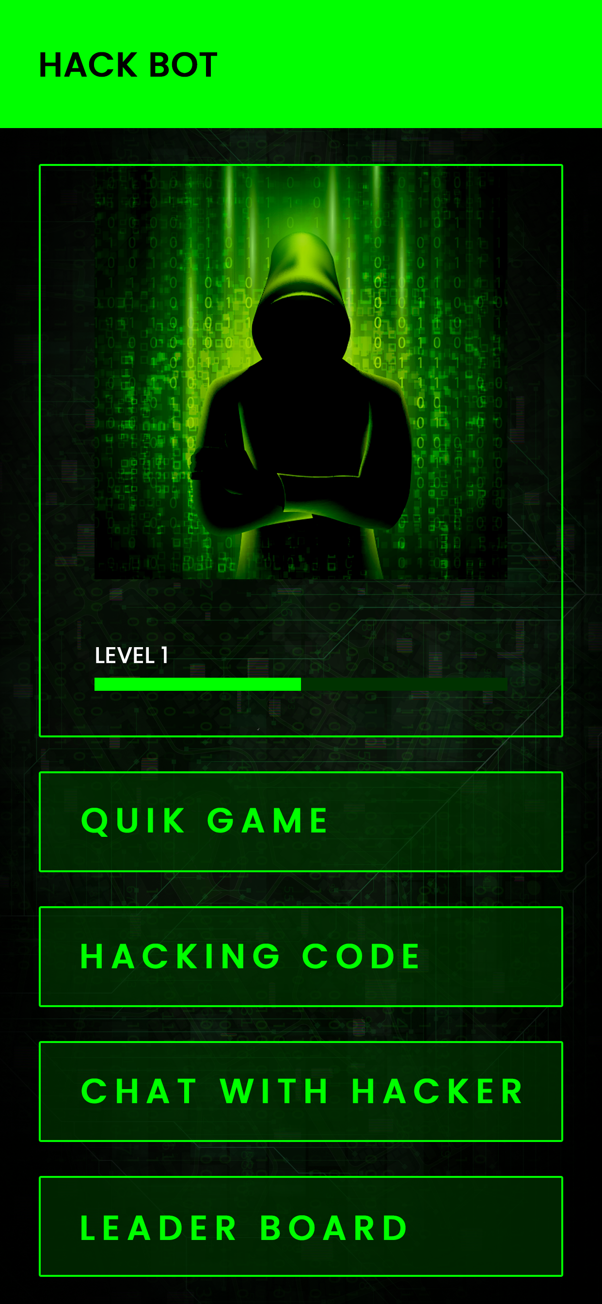 Screenshot 1 of Cyber Hacker Hacking Game Pro 1.0.9