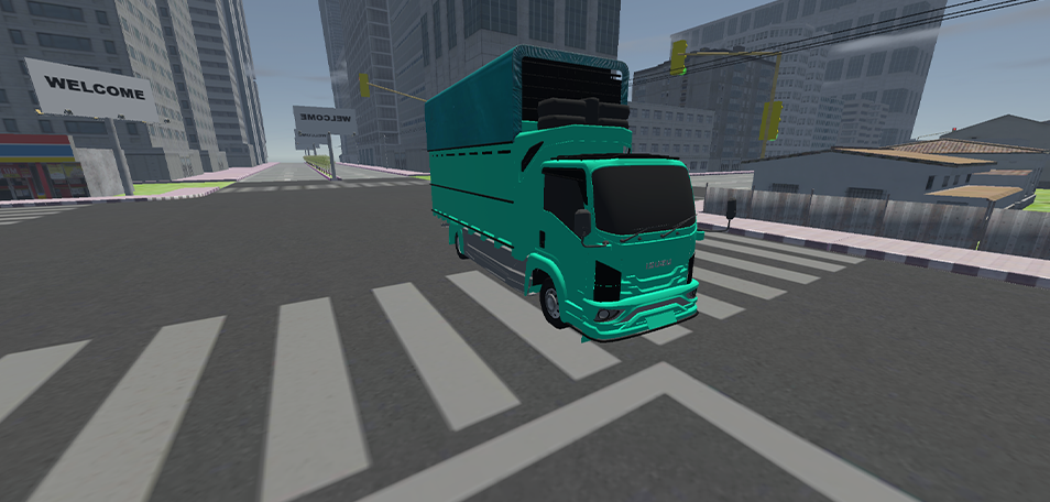 Captura de Tela do Jogo truck simulator antar provinsi