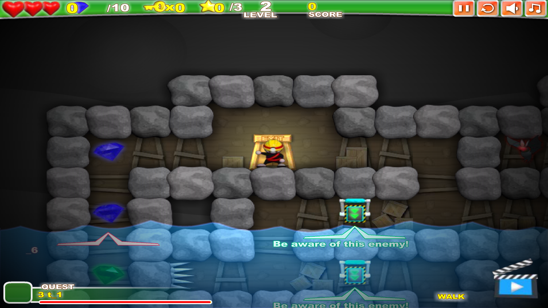Screenshot 1 of Ninja Miner 2, Swipe for Gems 1.0