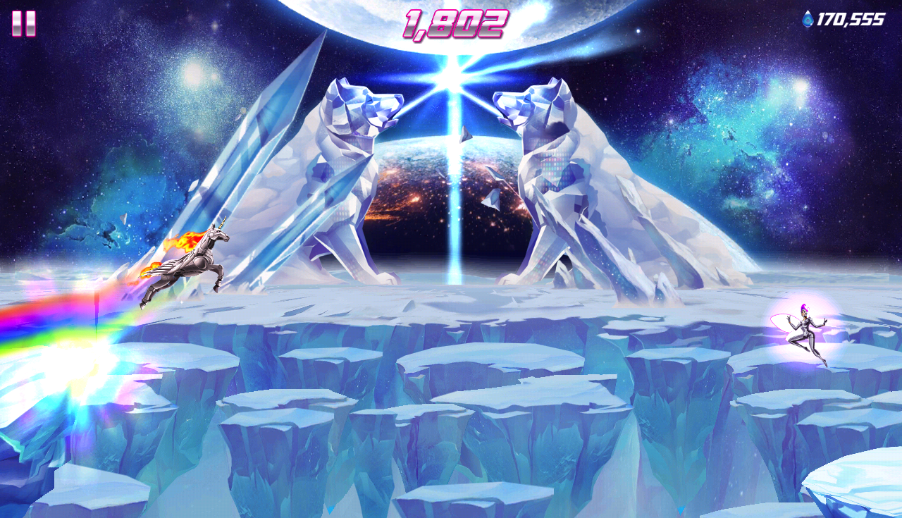 Robot Unicorn Attack 2 게임 스크린샷