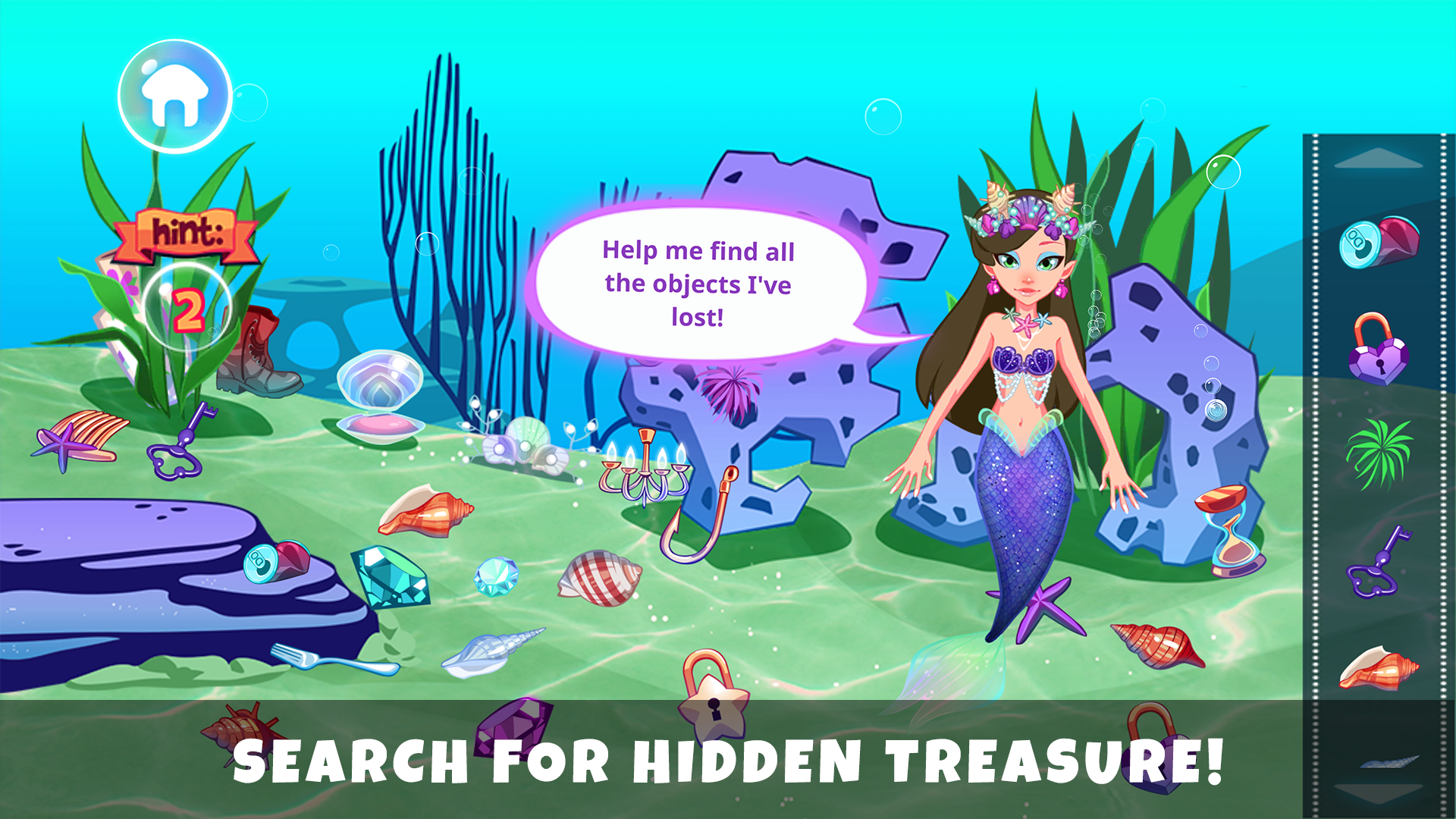 Little Mermaid Princess World Game Screenshot