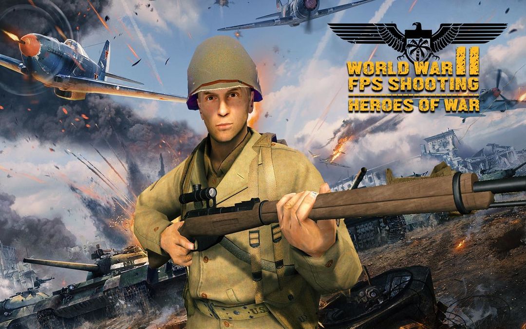 World War II FPS Shooting : He 게임 스크린 샷