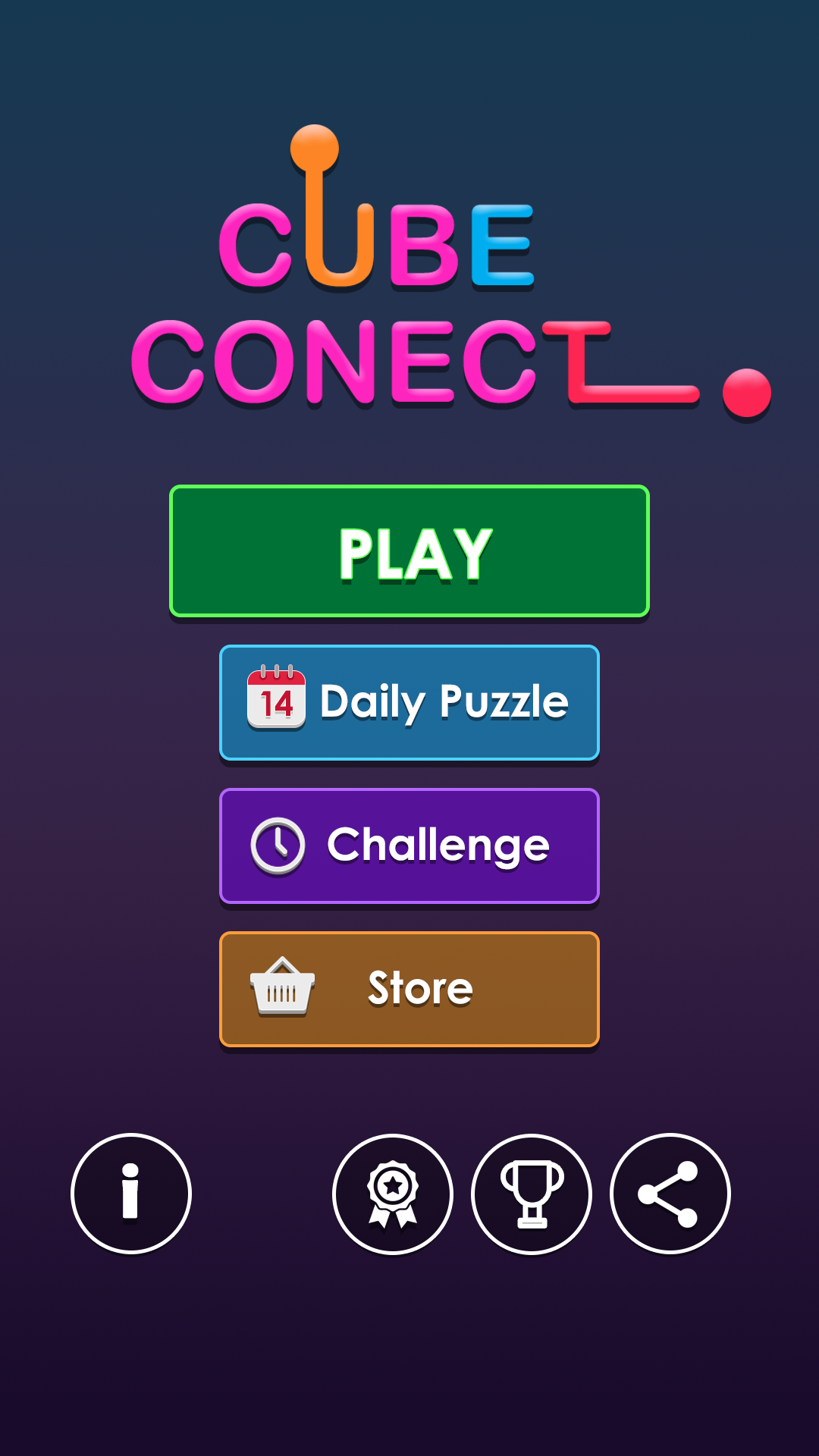 Cube connect Game Screenshot