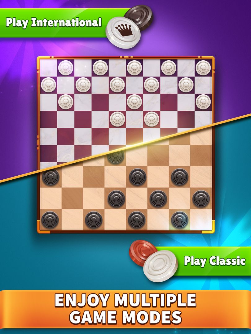 Checkers Clash: Online Game 게임 스크린 샷