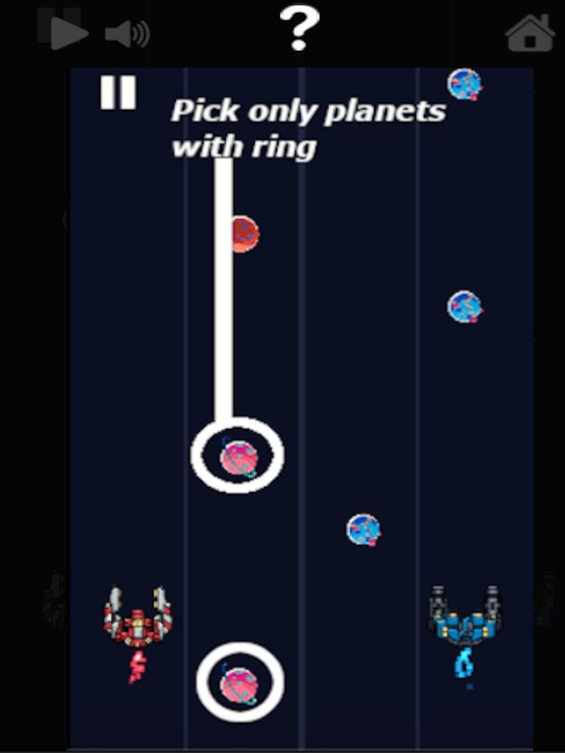 Screenshot of Caught Planets