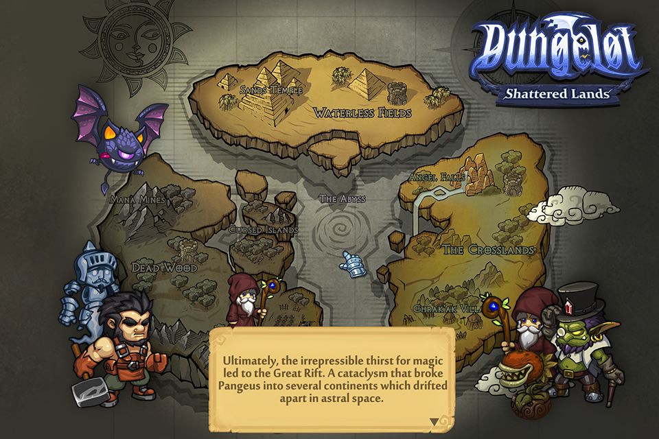 Screenshot of Dungelot Shattered Lands
