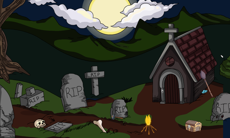 Boy Rescue From Ghost Game Screenshot