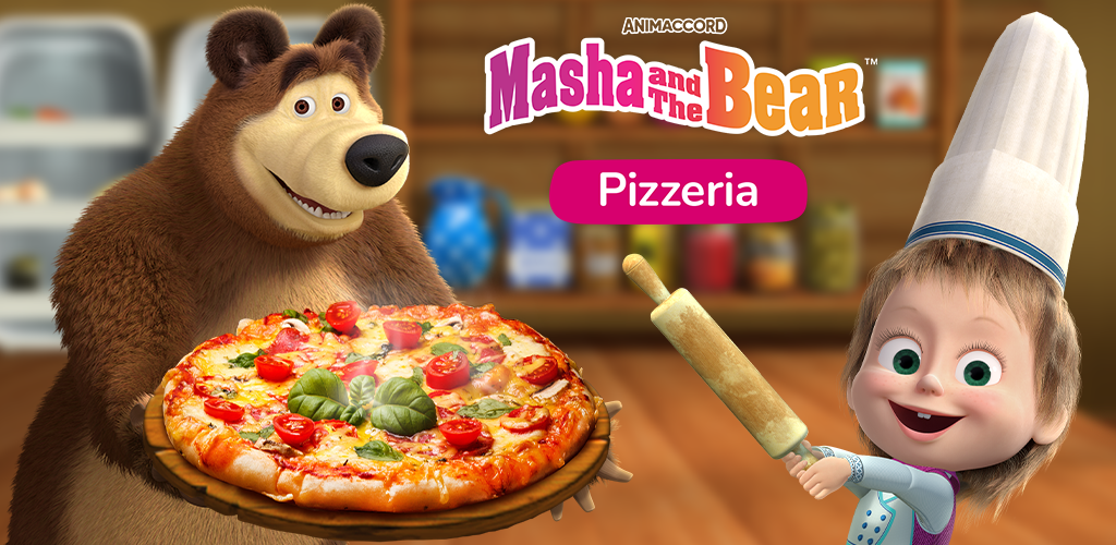 Banner of Masha and the Bear Pizza Maker 