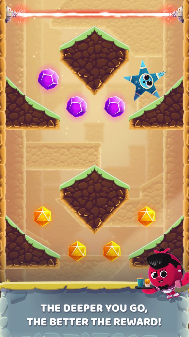 Canyon Crash: Fall Down screenshot game